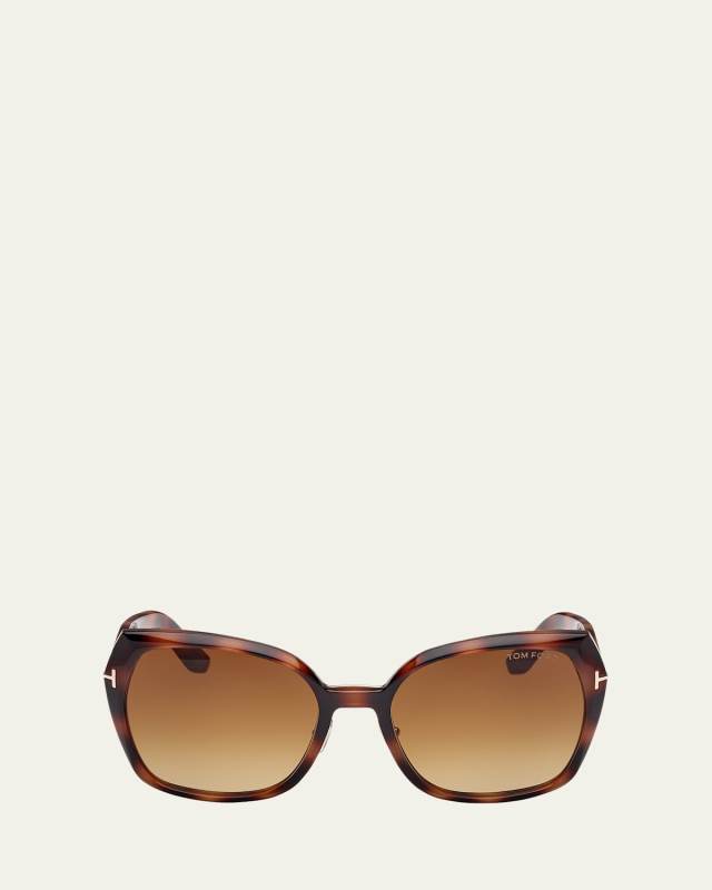 Plum Plastic Cat-Eye Sunglasses